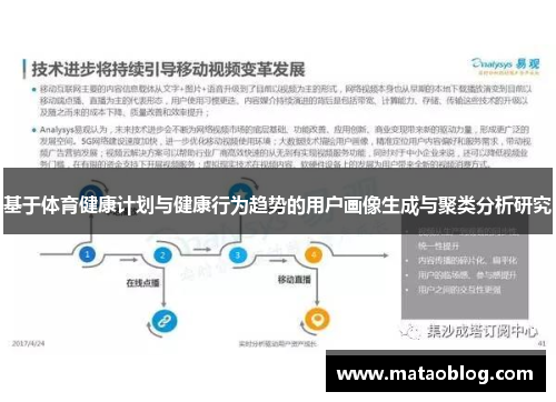 基于体育健康计划与健康行为趋势的用户画像生成与聚类分析研究